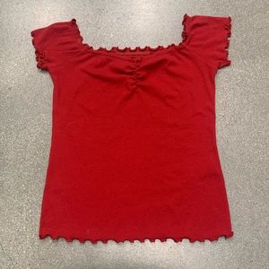 Hollister Ribbed Off-the-Shoulder Top